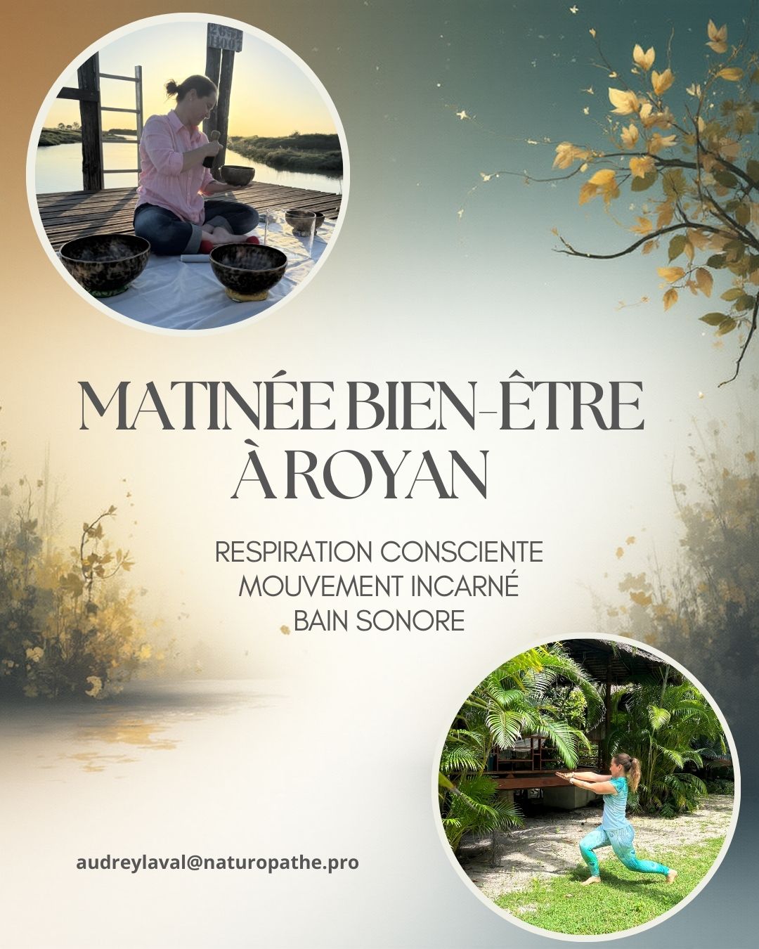 🌸 Matinée Bien-Être – Souffle, Mouvement & Voyage Sonore - Flyer